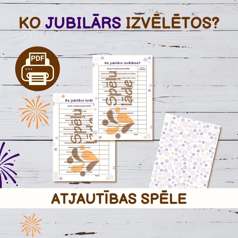 SPĒLE "KO JUBILĀRS IZVĒLĒTOS?"